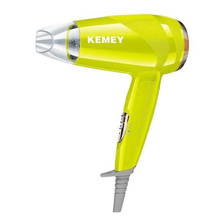 KEMEY KM-6821 Professional Hair Dryer – 1200W Compact Blow Dryer with Health Breeze Mode & Overheating Protection