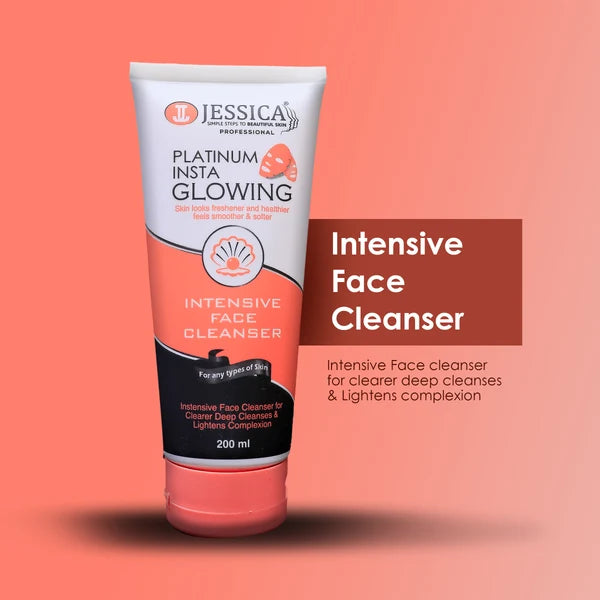 essica Professional Platinum Insta Glowing Intensive Face Cleanser - 200ml