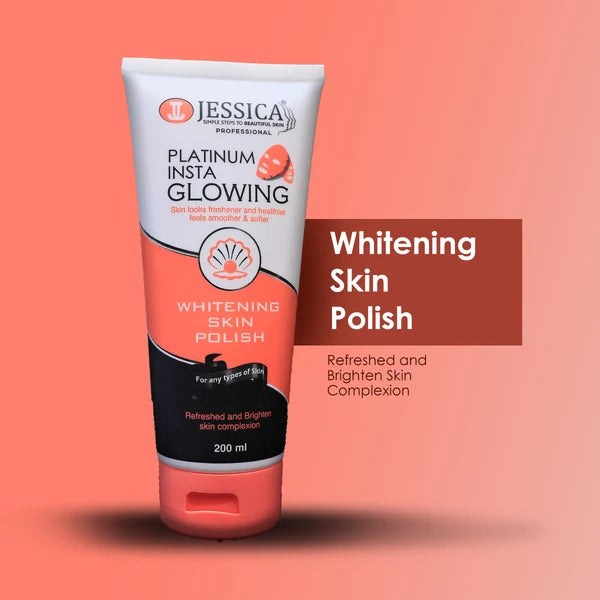 Jessica Professional Platinum Insta Glowing Whitening Skin Polish - 200ml