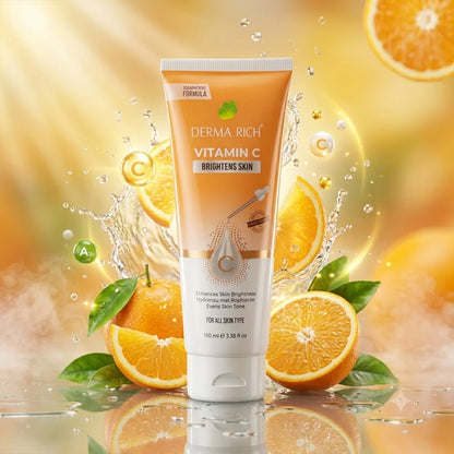 Derma Rich Vitamin C Brightening Face Wash - 150ml