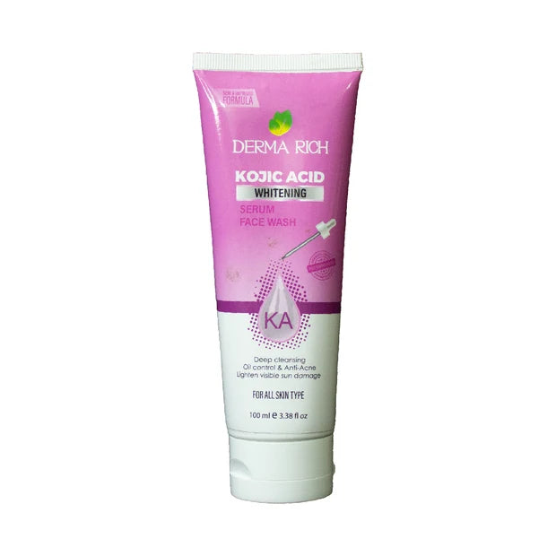 Derma Rich Kojic Acid Whitening Serum Face Wash - 100ml