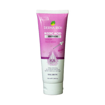 Derma Rich Kojic Acid Whitening Serum Face Wash - 100ml