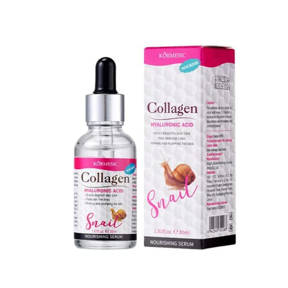 KÖRMESIC Collagen + Hyaluronic Acid Snail Nourishing Serum – Firming & Plumping Age Defense (30ml)