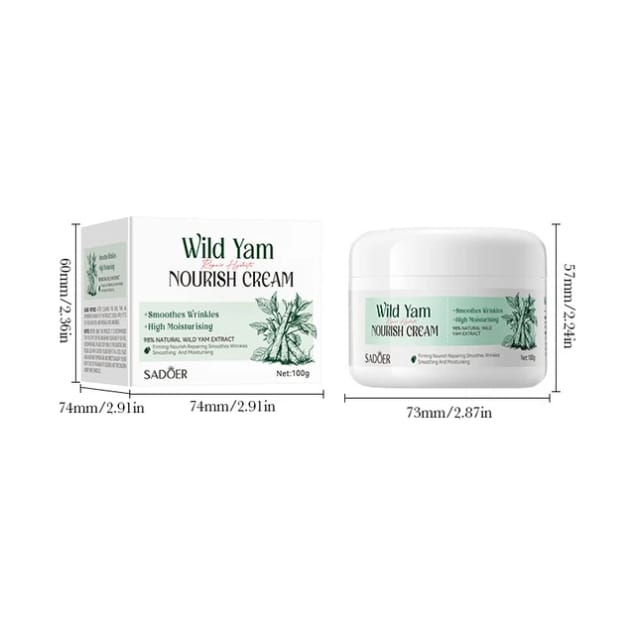SADOER Wild Yam Nourish Cream Anti-wrinkle cream with 98% natural Wild