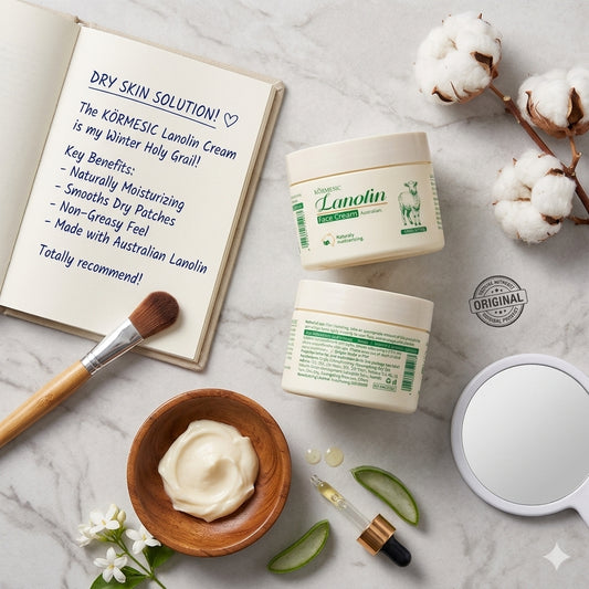 Körmesic Lanolin Face Cream | Deep Moisturizing Winter Skin Care