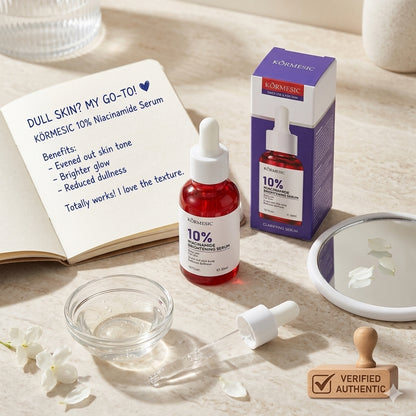 KÒRMESIC 10% Niacinamide Brightening Serum – Clarifying & Even Skin Tone (30ml)