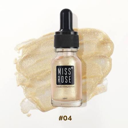 MISS ROSE High Beam Liquid Highlighter - 10ml | Long-Lasting Face & Body Glow Illuminator