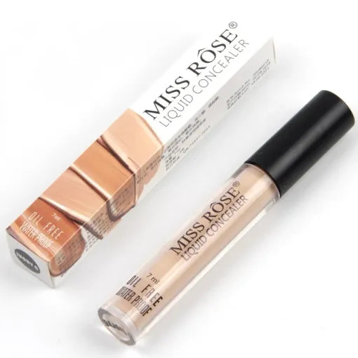 MISS ROSE Oil-Free Waterproof Liquid Concealer - 5ml | Long-Lasting Full Coverage Concealer