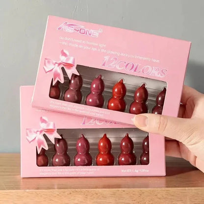 AS-ONE Lucky Gourd Shape 12-in-1 Mini Lipstick Set