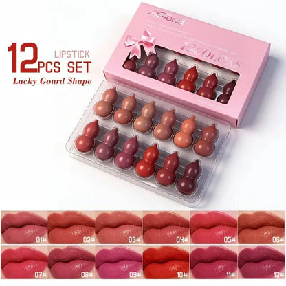 AS-ONE Lucky Gourd Shape 12-in-1 Mini Lipstick Set