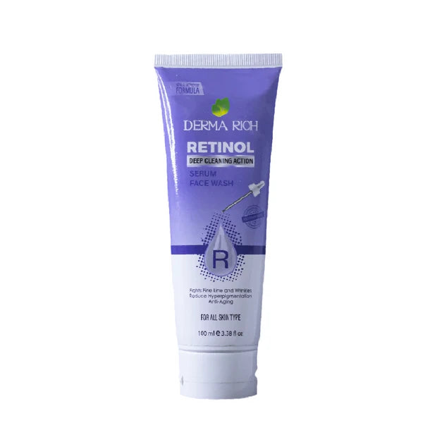 Derma Rich Retinol Deep Cleaning Serum Face Wash - 100ml