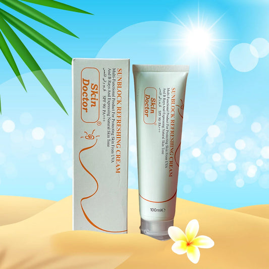 Skin Doctor Sunblock Refreshing Cream - 100ml | SPF 90 PA+++ Broad Spectrum Protection